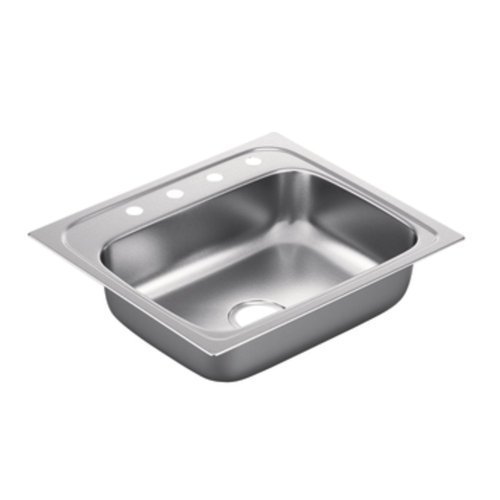 Moen G221984 2200 Series 22 Gauge Single Bowl Drop In Sink, Stainless Steel by Moen