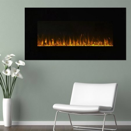 Trademark Global Northwest LED Fire and Ice Electric Fireplace with Remote - 36 Inch - 80-2000A-36