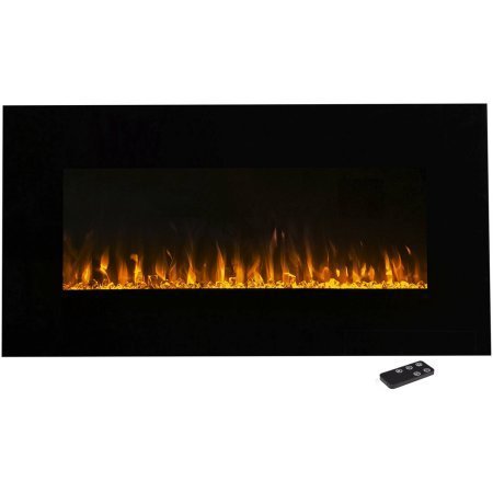 Trademark Global Northwest LED Fire and Ice Electric Fireplace with Remote - 36 Inch - 80-2000A-36 N2