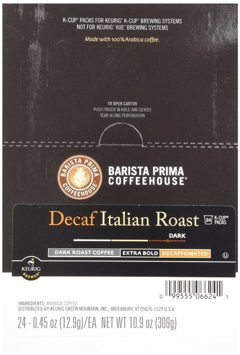 Keurig, Barista Prima Coffeehouse, Italian Roast Decaf Coffee, K-Cup packs, 48-Count N3