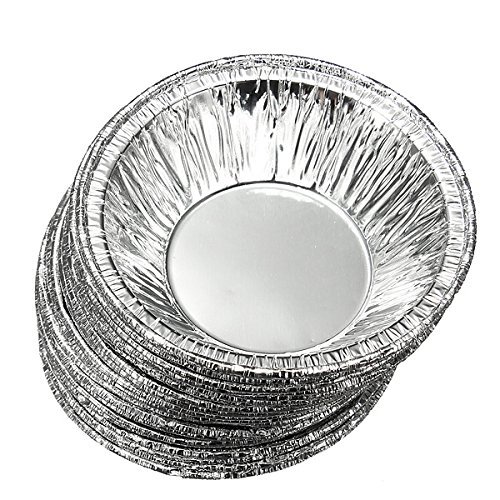 125Pcs Disposable Round Silver Foil Baking Cookie Cups Cake Tart Mold shopping N4
