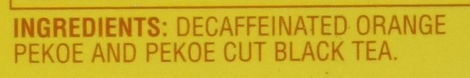 Lipton Tea Bags, Decaf, 1.25 oz Packets, 72/BX, Sold as 1 box