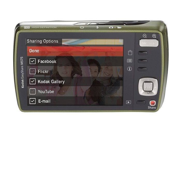 Kodak Easyshare M575 14 MP Digital Camera with 5x Wide Angle Optical Zoom and 3.0-Inch LCD (Forest Green) N2
