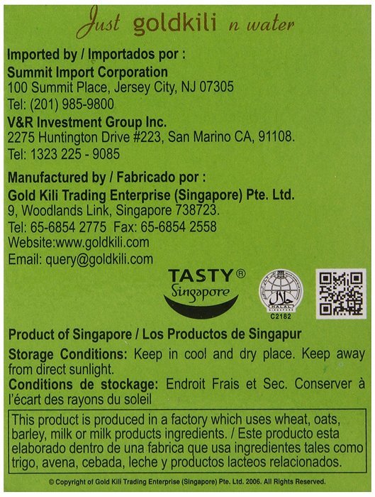 Gold Kili All Natural Ginger Beverage Brewing Bags, 1.68-Ounce Boxes (Pack of 6) N2