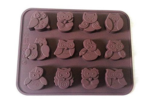 15 Cups Owl Shape Silicone Chocolate Mold Fondant Cake Mould Silicon Cake Bakeware Tools