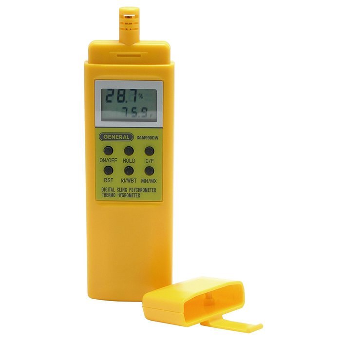 Digital Psychrometer W/Temperature Humidity Dew Point