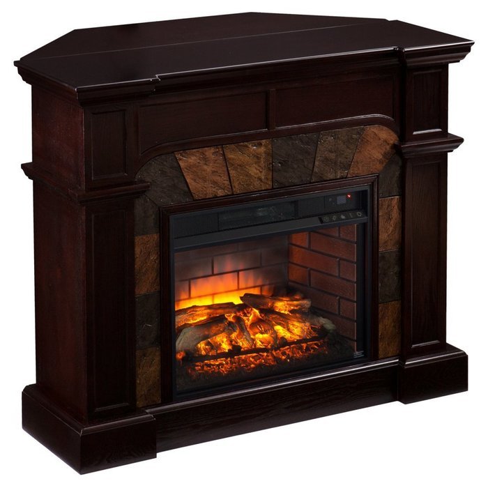 Southern Enterprises Cartwright Corner Infrared Electric Fireplace N9
