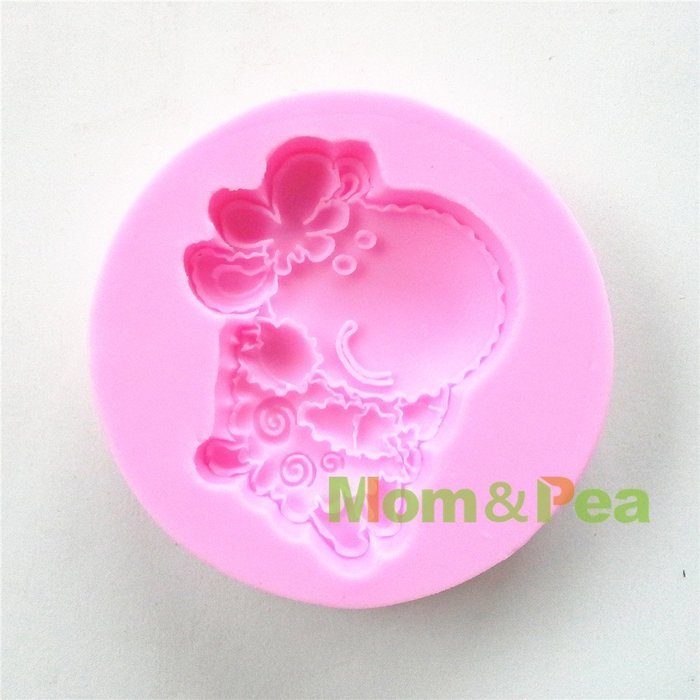Mom&pea 0620 Big Head Sheep Shaped Silicone Mould for Fondant Cake Sugar Paste Cake Decoration 3d Cake Toppers...