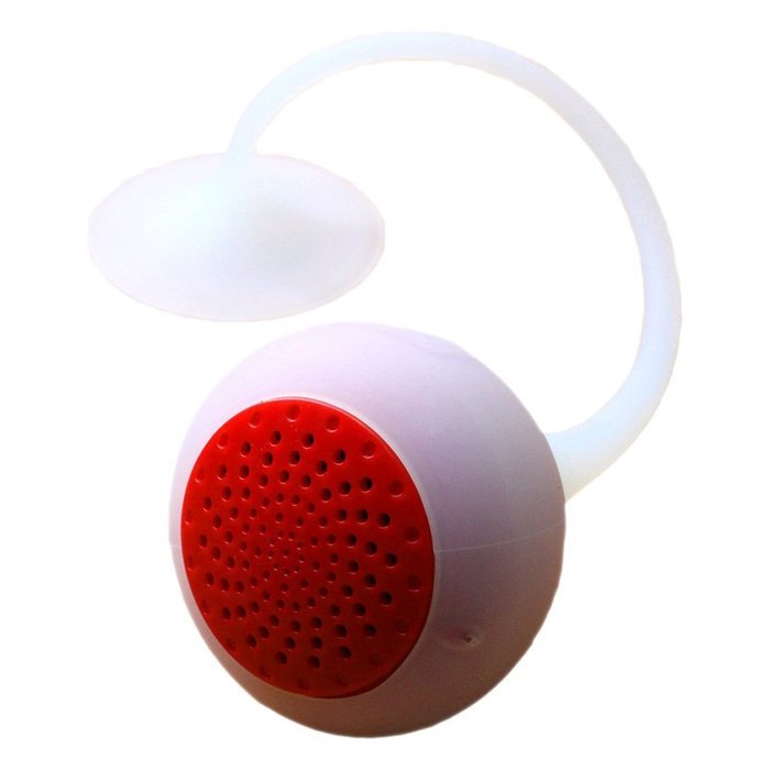 GranVela&reg; Wireless Speaker Water Proof Flexible Bluetooth Speaker Unique Suction Cup Design (Whtie)