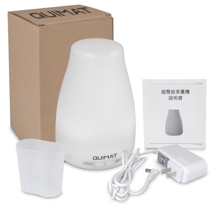 Essential Oil Aromatherapy Diffuser, Quimat Wood Grain 300ml Ultrasonic Diffuser Cool Mist Humidifier Air Purifier... N6
