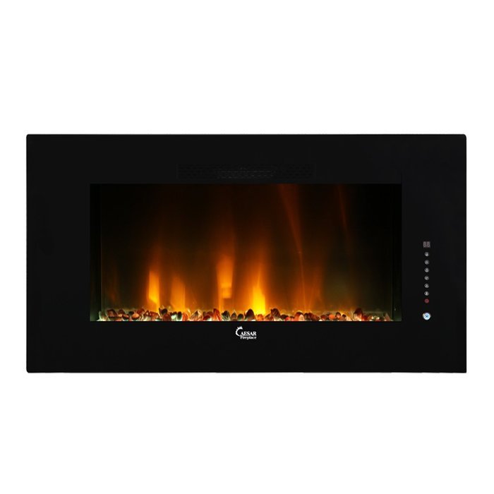 Caesar Hardware 2015 Luxury Linear Wall Mount Recess Freestanding Flame Electric Fireplace, 46-Inch, Multicolor N18