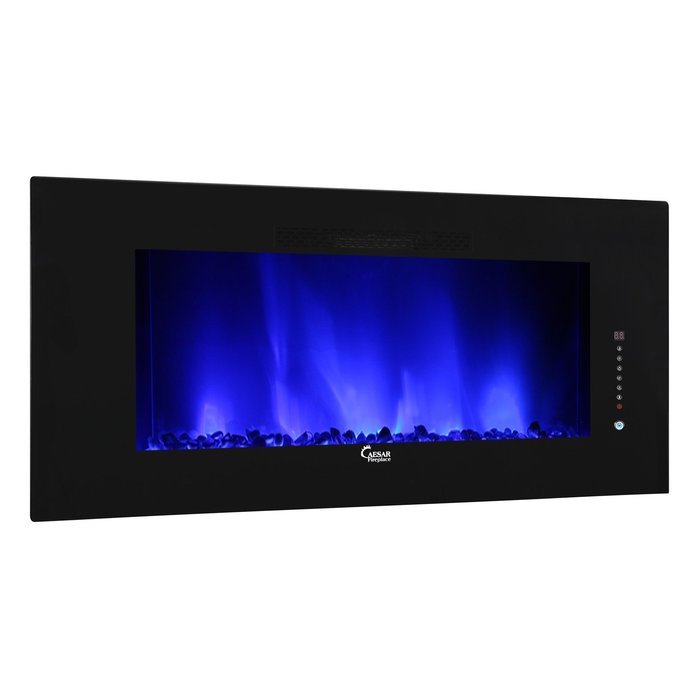Caesar Hardware 2015 Luxury Linear Wall Mount Recess Freestanding Flame Electric Fireplace, 46-Inch, Multicolor N23