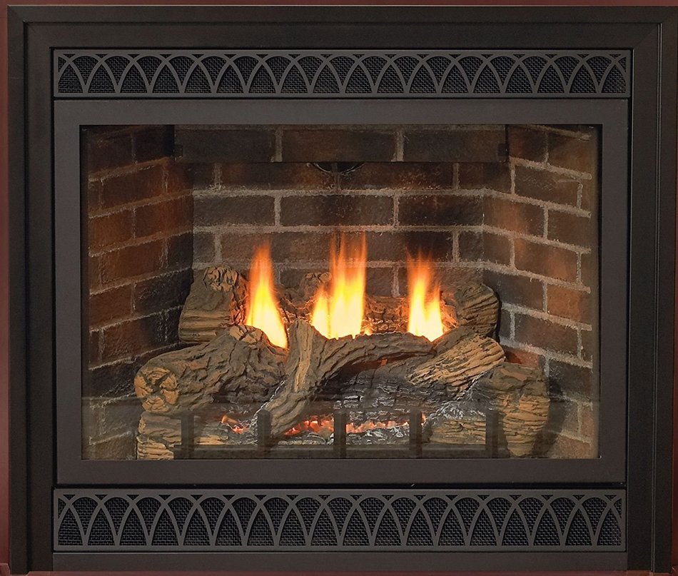 Deluxe 36" Direct-Vent NG Millivolt Fireplace
