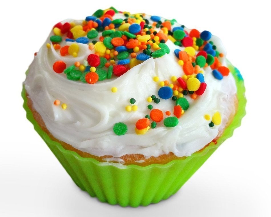 HOCUS&trade; 12-Pack Silicone Baking Cups, Nonstick Cupcake Liners, Reusable Cupcake Cups Set in 6 Colors for Muffin...
