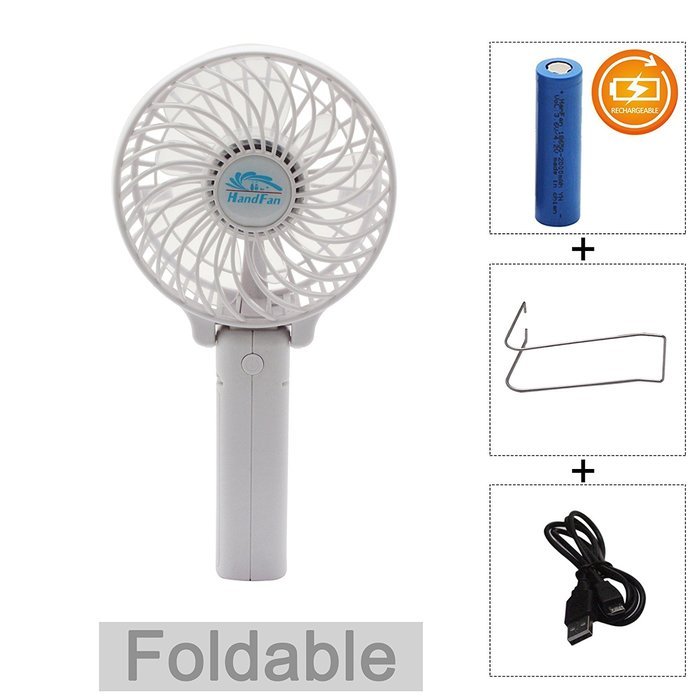 Portable Battery USB Mini Foldable Cooling Desktop Fan for Home Office Camping Travel (Rechargeable,Handheld,Umbrella... N3