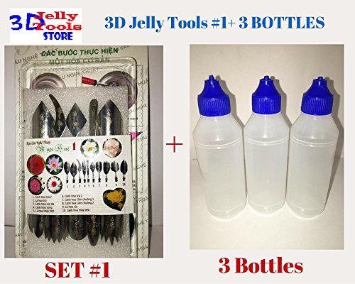 3D Jelly Cake Tools - Type 1 and 3 Bottle 3D Jelly Tools not include needle