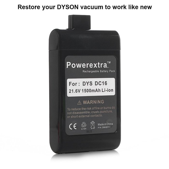Powerextra Dyson DC16 Replacement Battery For Dyson DC16 Root 6 Vacuum Cleaner Dyson Handheld Vacuum Cleaner DC16... N6