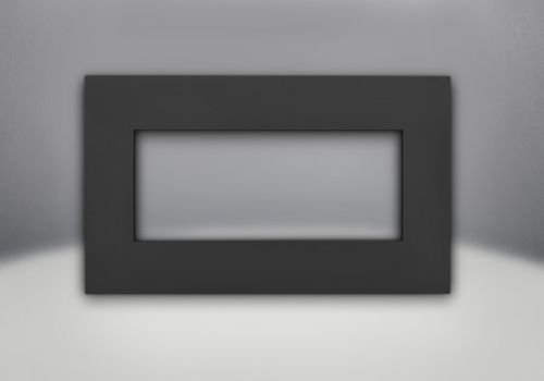 Direct Vent Gas Fireplace Insert Faceplate - Painted Black