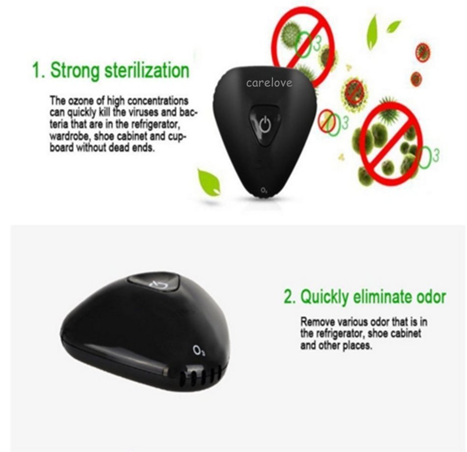 Carelove Ozone Air Purifier Deodorizer for Refrigerator Car Shoe Cabinet Pet Room Storage Room Confined Space... N5