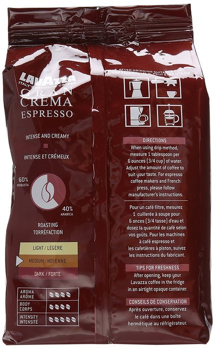 Lavazza Gran Crema Espresso, 2.2 Pound N3