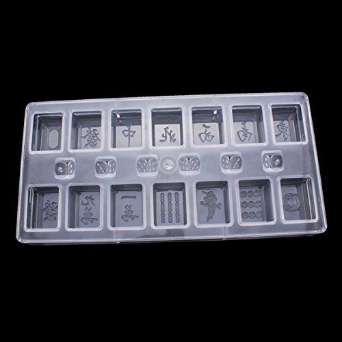 DIY Mahjong Chocolate Mold Baking Mould Mahjong 13 Unitary Cake Mold shopping N2