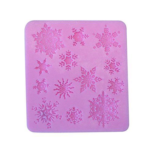 Dachun Snowflake Silicone Baking Cake Mold Candle Mold Bakeware N4
