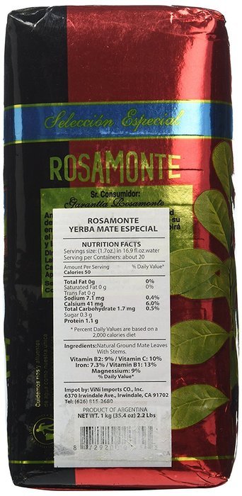 Rosamonte Special Selection Yerba Mate Tea (2.2 lbs/1 kilo) N2