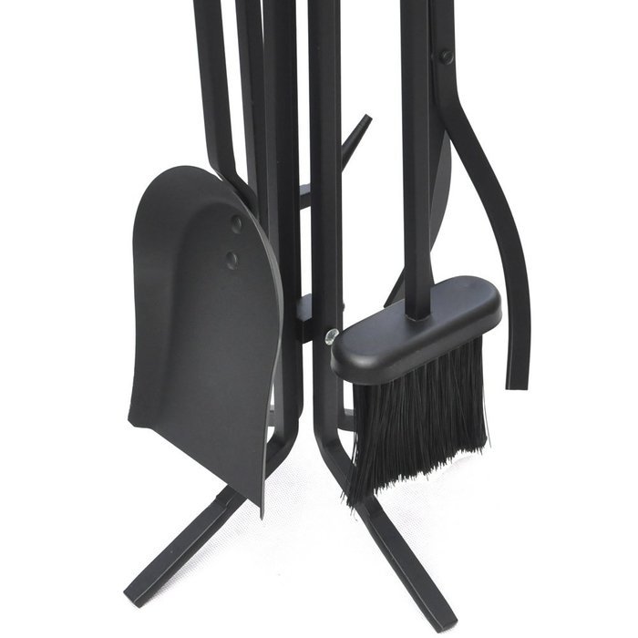 World Pride 5-piece Wrought Irontoolset,black, Fireplace Tool
