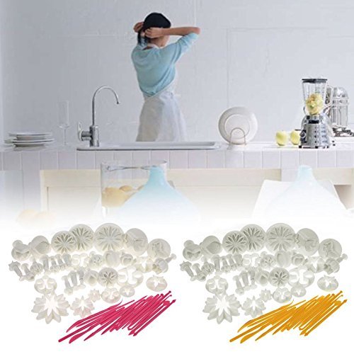 ACE 47 Pcs Sets DIY Sugar Craft Cake Decorating Fondant Icing Plunger Tools Mold N5