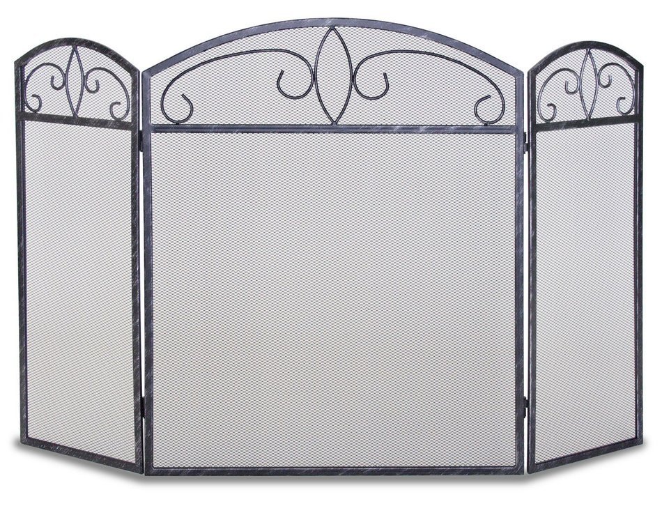 Pilgrim Home and Hearth 19233 Napa Forge Forged Crest Screen Brushed Pewter