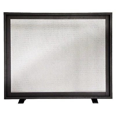 Threshold Flat Panel Fireplace Screen - Matte Black Finish - CFP