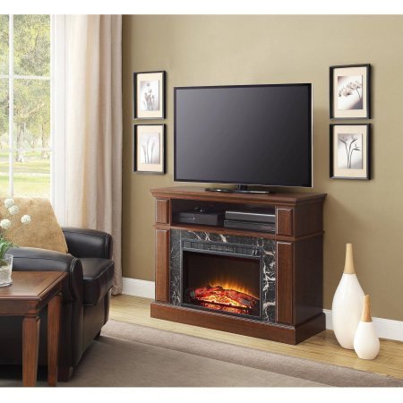 41" Whalen Fireplace TV Stand Cherry Finish, Heat Or Without Heat, Upto 50" TV N6