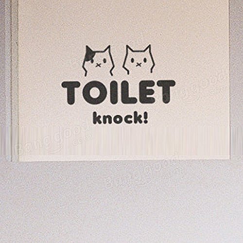 Pink Lizard Cute Cat Bathroom Toilet Waterproof Wall Poster Sticker