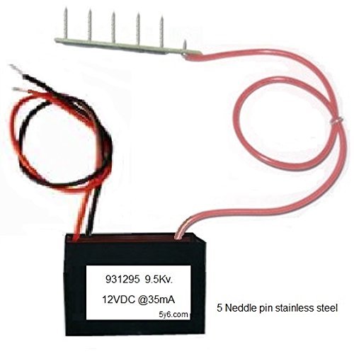 Negative ion Generator 12V Plasma ionizer Stainless Steel High Voltage Needles