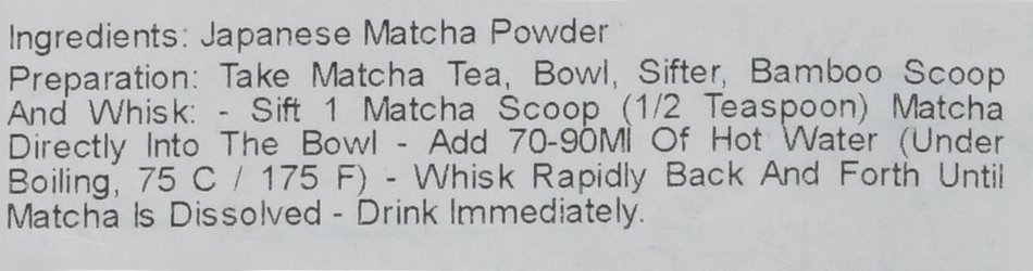 Premium Organic Matcha Green Tea Powder Uji Kyoto Japan By Tealux - 4oz / 112g N6