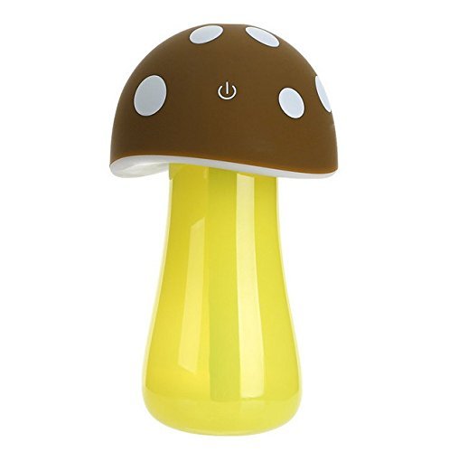 Annbully Cartoon USB Mini Mushroom Lights Shall Humidifier Humidifier Atomization Small Touch Light Switch (bule) N3