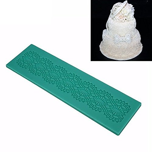 "dipshop Lace Silicone Fondant Mold Cake Decorating Mould Gumpaste Sugarpaste FDA LFGB" shopping N3