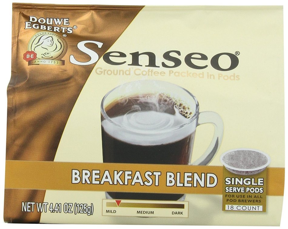 Senseo Coffee Pods, Dark Roast,18 Count (Pack of 6) N15