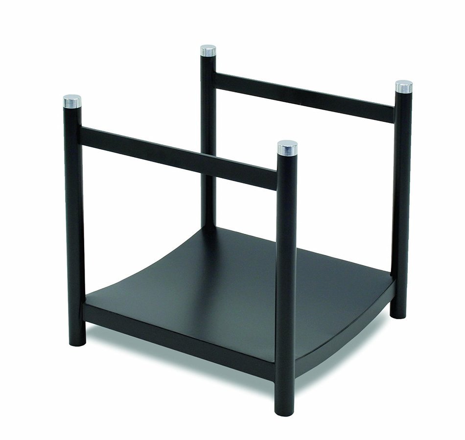 Pilgrim Home and Hearth 18561 Metro Wood Holder, Black and Polished Nickel