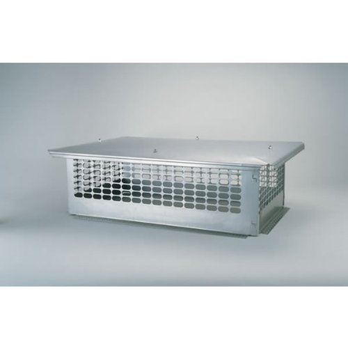 Chimney 53233 17 x 29 Inch Chim Cap Stainless Steel Knock-down Multi-flue Forever Cap 10 Inch High 3/4 Inch Mesh...
