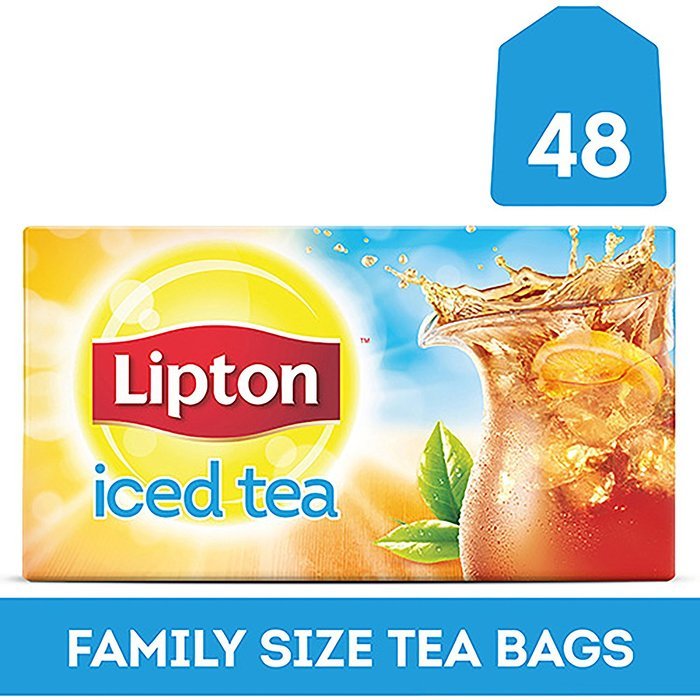 Lipton Family-Sized Black Iced Tea Bags, Unsweetened 48 ct N16
