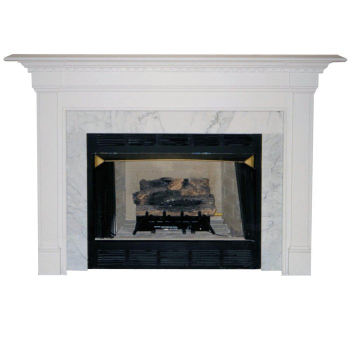 Agee Woodworks Cobblestone Wood Fireplace Mantel Surround
