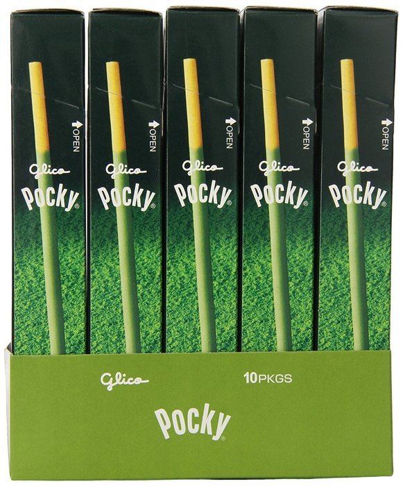 Pocky Matcha Green Tea Cream Covered Biscuit Sticks, 1.41 Ounce (Pack of 20) N10