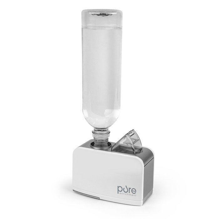 Travel Ultrasonic Humidifier &ndash; Mini Cool Mist Water Bottle Humidifier Offers Perfect Portable Solution for Home...
