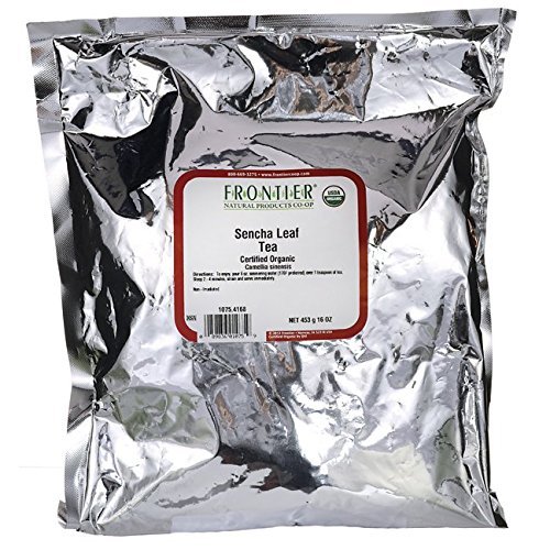Frontier Natural Products Co-Op Organic Sencha Leaf Tea 16 oz (453 grams) Pkg