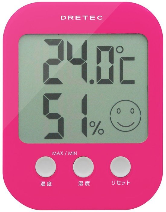 DRETEC digital thermo-hygrometer ' Opsys ' Pink O-230PK