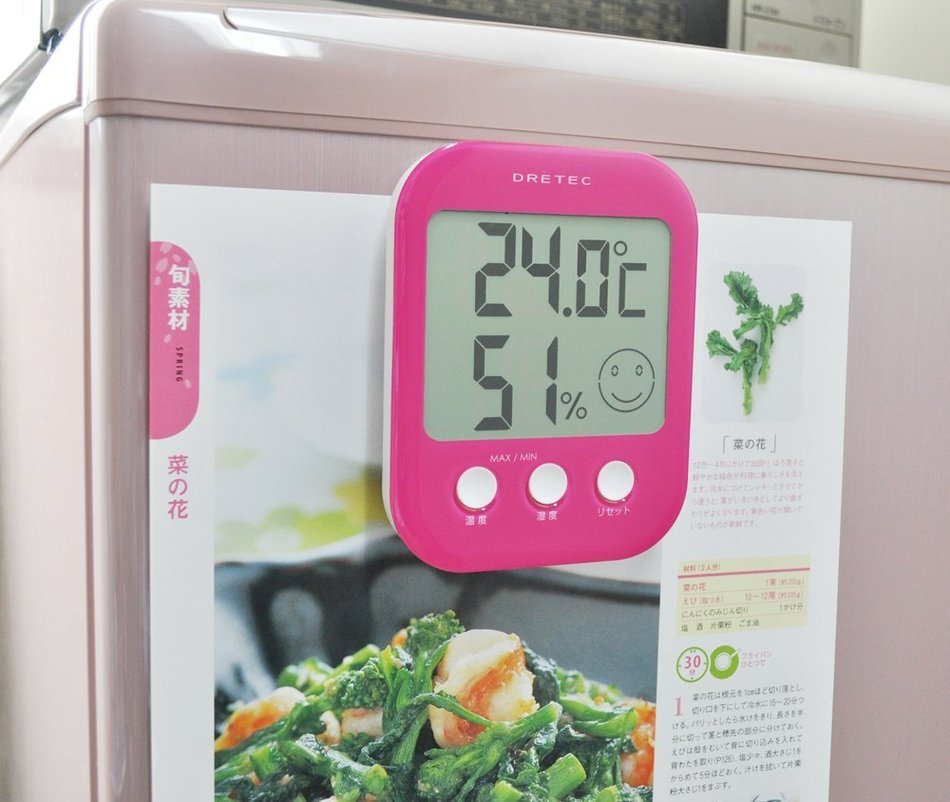 DRETEC digital thermo-hygrometer ' Opsys ' Pink O-230PK N2