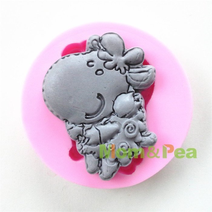 Mom&pea 0620 Big Head Sheep Shaped Silicone Mould for Fondant Cake Sugar Paste Cake Decoration 3d Cake Toppers... N3