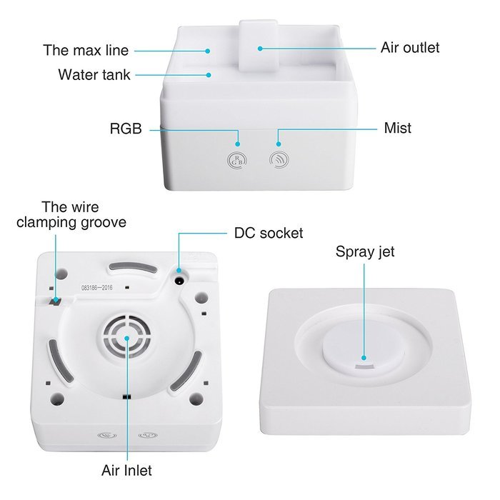 Essential Oil Diffuser,Sinvitron Portable 120ML USB Cool Mist Ultrasonic Aroma Humidifier with Adjustable Mist...