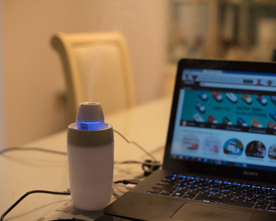 Pure+ Mini Humidifier - Skin Care / Respiratory Health / Cool Mist Air Gentle & Safe for Baby and Asthma Sufferers N2